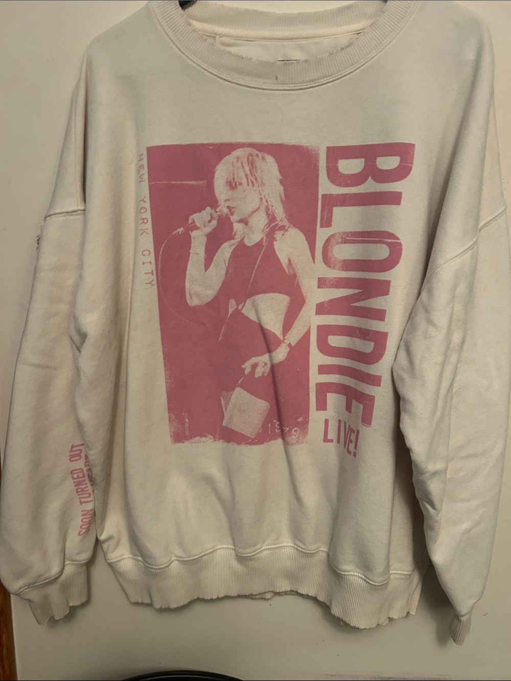 Blondie very rare distresses oversized sweatshirt 💓💓💓